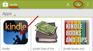 download Kindle ereader app from google play