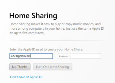 enter apple id