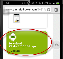 search kindle on android device browser