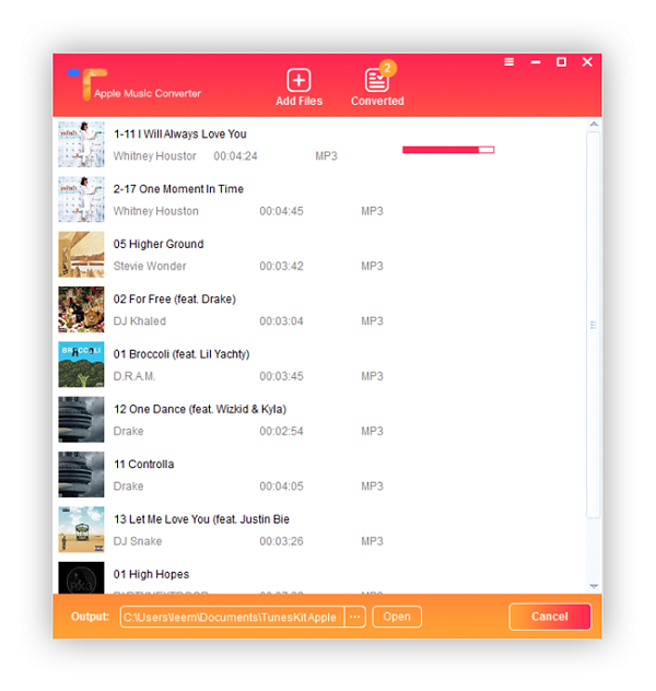 converting Apple music to MP3